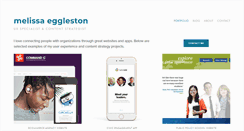 Desktop Screenshot of melissaegg.com